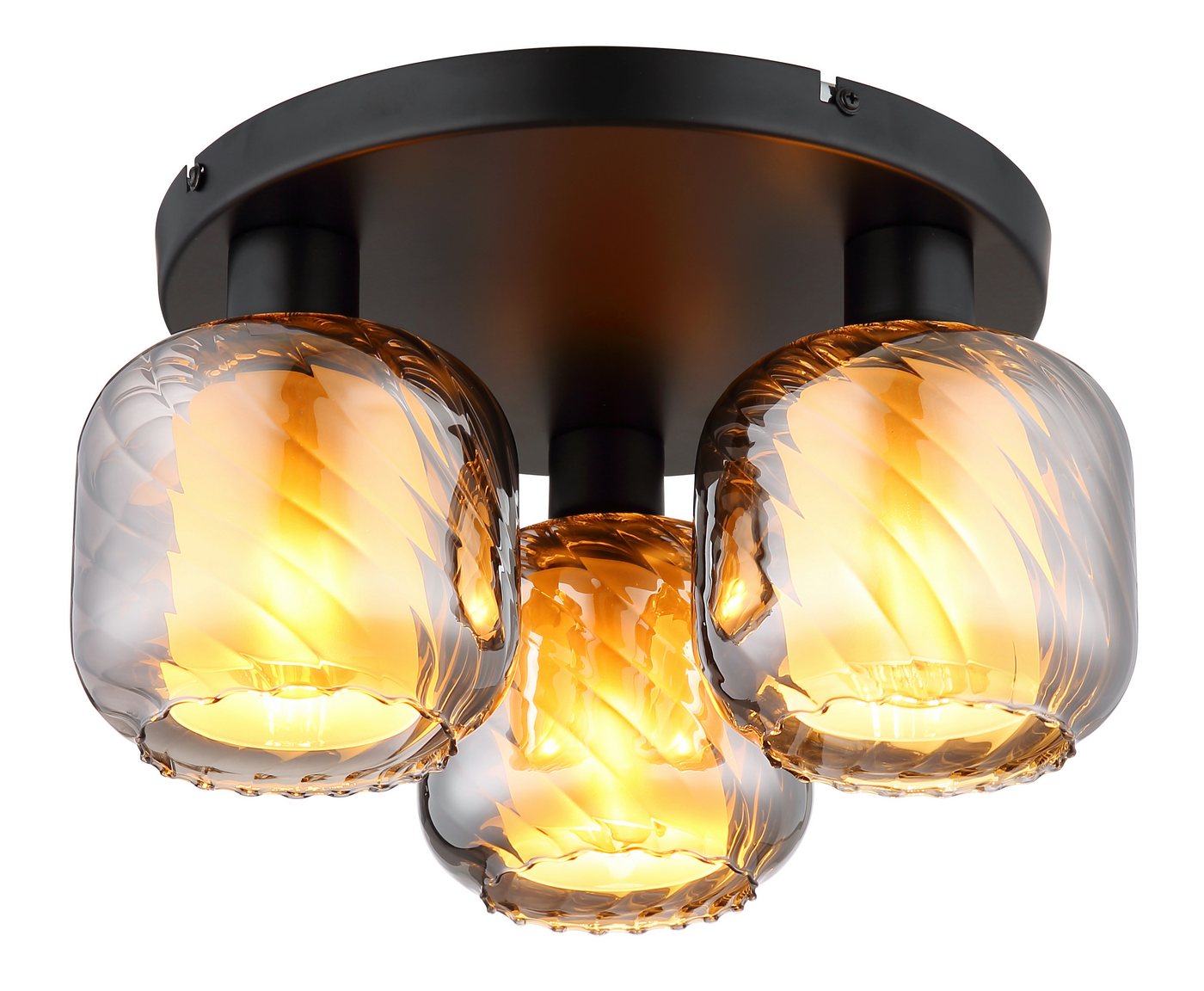 GLOBO LIGHTING Deckenleuchte XIA, ohne Leuchtmittel, Deckenlampe/Metall/Glas rauchfarben/Wohnzimmer/Flur GLOBO LIGHTING Deckenleuchte XIA, ohne Leuchtmittel, Deckenlampe/Metall/Glas rauchfarben/Wohnzimmer/Flur von GLOBO LIGHTING