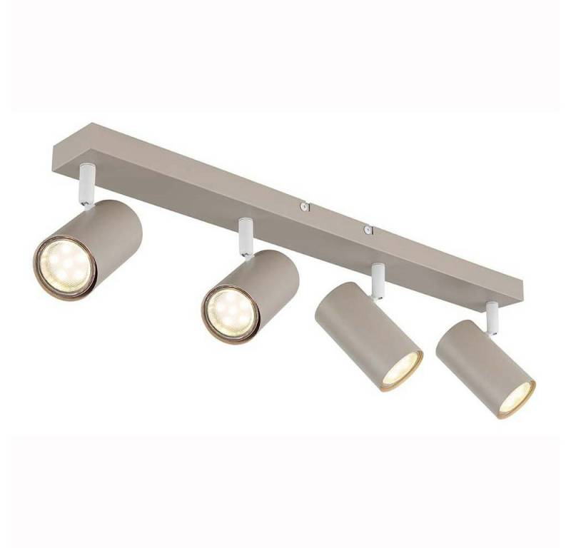 GLOBO LIGHTING Deckenspot, Leuchtmittel nicht inklusive, Deckenleuchte Deckenlampe Wohnzimmerlampe Metall sandfarben drehbar L von GLOBO LIGHTING