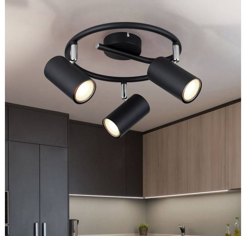 GLOBO LIGHTING Deckenstrahler, Leuchtmittel nicht inklusive, Deckenleuchte Spotrondell Spotlampe GU10 3-Flammig schwarz GLOBO LIGHTING Deckenstrahler, Leuchtmittel nicht inklusive, Deckenleuchte Spotrondell Spotlampe GU10 3-Flammig schwarz von GLOBO LIGHTING