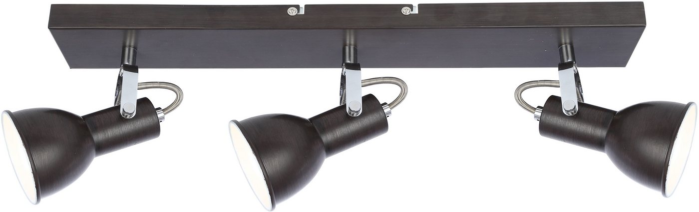 GLOBO LIGHTING Deckenstrahler FARGO, ohne Leuchtmittel, Spot/braun/LxBxH: 515x125x140mm/Wohnzimmer/Flur GLOBO LIGHTING Deckenstrahler FARGO, ohne Leuchtmittel, Spot/braun/LxBxH: 515x125x140mm/Wohnzimmer/Flur von GLOBO LIGHTING
