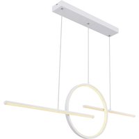 GLOBO LIGHTING Hängeleuchte, (BxHxL): 10,5 x 150 x 124 cm, Metall, 50 W - weiss von GLOBO LIGHTING