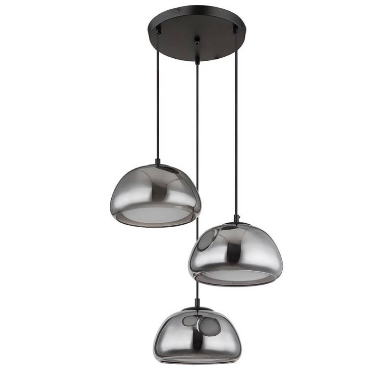 GLOBO LIGHTING Hängeleuchte, Leuchtmittel nicht inklusive, Esszimmerlampe Pendelleuchte Deckenlampe Hängelampe Glas Rauchfarbe von GLOBO LIGHTING