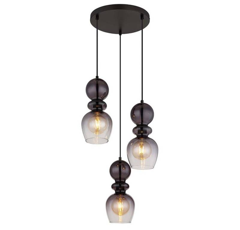 GLOBO LIGHTING Hängeleuchte, Leuchtmittel nicht inklusive, Pendelleuchte Hängelampe Esszimmerleuchte Rauchglas 3-Flammig E27 GLOBO LIGHTING Hängeleuchte, Leuchtmittel nicht inklusive, Pendelleuchte Hängelampe Esszimmerleuchte Rauchglas 3-Flammig E27 von GLOBO LIGHTING