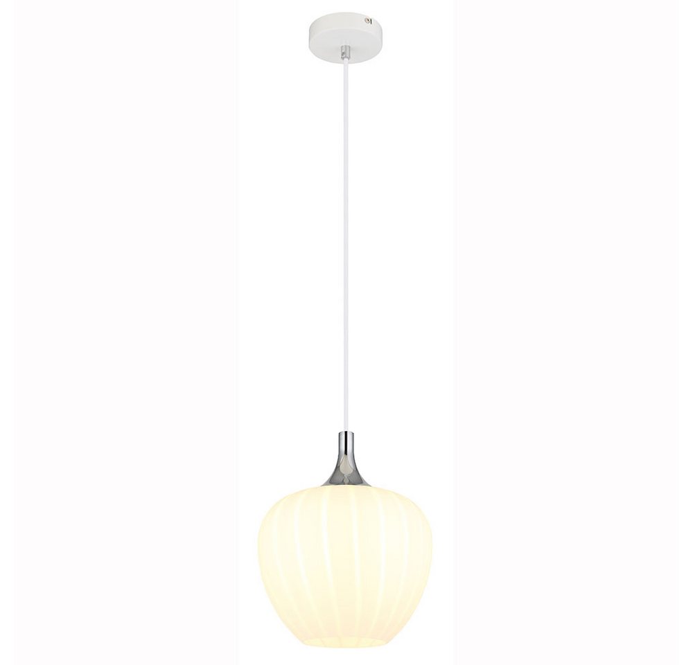 GLOBO LIGHTING Hängeleuchte, Leuchtmittel nicht inklusive, Pendelleuchte Hängeleuchte Esszimmerlampe Glas weiß opal gemustert GLOBO LIGHTING Hängeleuchte, Leuchtmittel nicht inklusive, Pendelleuchte Hängeleuchte Esszimmerlampe Glas weiß opal gemustert von GLOBO LIGHTING
