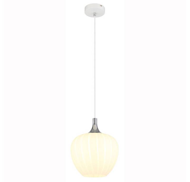GLOBO LIGHTING Hängeleuchte, Leuchtmittel nicht inklusive, Pendelleuchte Hängeleuchte Esszimmerlampe Glas weiß opal gemustert von GLOBO LIGHTING