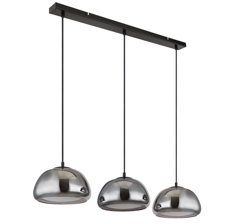 GLOBO LIGHTING Hängeleuchte, Leuchtmittel nicht inklusive, Pendelleuchte Wohnzimmerlampe Hängelampe Deckenleuchte Glas Rauchfarbe von GLOBO LIGHTING