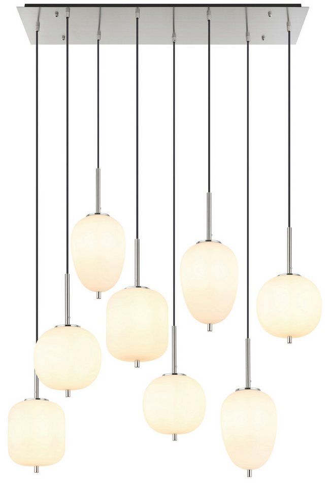 GLOBO LIGHTING Hängeleuchte BLACKY I, ohne Leuchtmittel, Hängelampe/Pendelleuchte/Glas opal/unterschiedliche Gläser von GLOBO LIGHTING