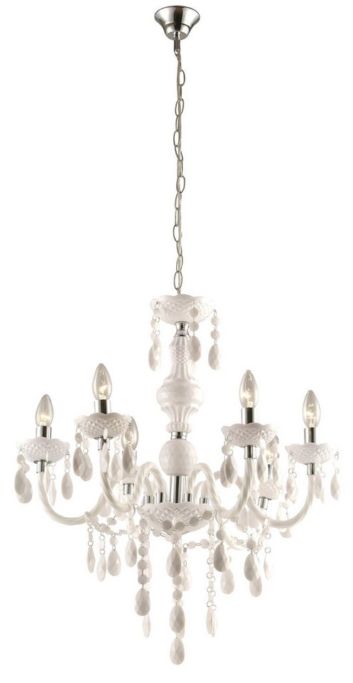 GLOBO LIGHTING Kronleuchter CUIMBRA I, ohne Leuchtmittel, Hängeleuchte, Hängelampe, Kristalle, Wohnzimmer, Esstisch von GLOBO LIGHTING