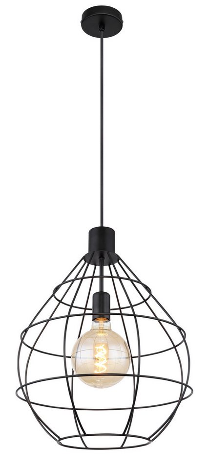 GLOBO LIGHTING Hängeleuchte EDWIN, ohne Leuchtmittel, Hängelampe/Pendelleuchte/Esszimmer/Wohnzimmer/Esstisch von GLOBO LIGHTING