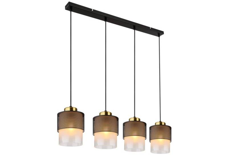 GLOBO LIGHTING Hängeleuchte Hängelampe Esszimmer Schwarz Hängeleuchte Pendelleuchte Esstisch Glas von GLOBO LIGHTING