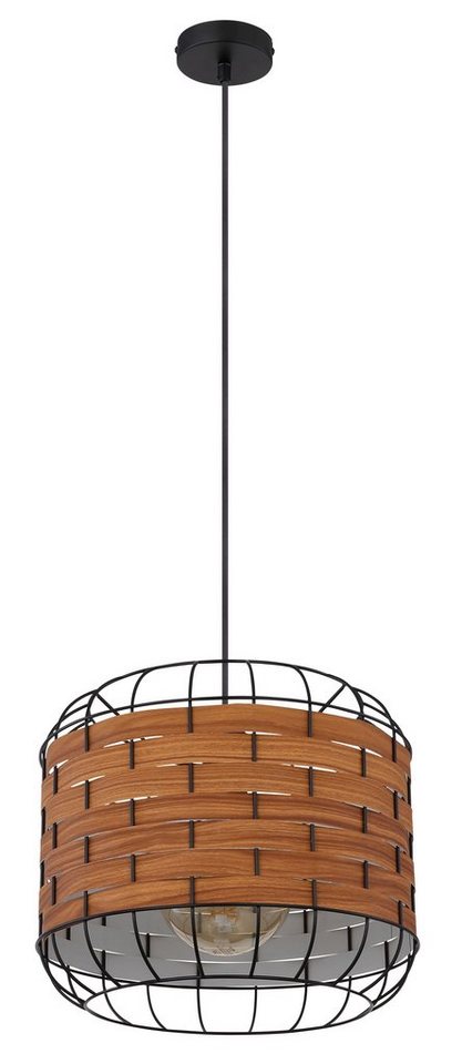 GLOBO LIGHTING Hängeleuchte Hängeleuchte Esszimmer Hängelampe Holz Optik Pendelleuchte Küche von GLOBO LIGHTING