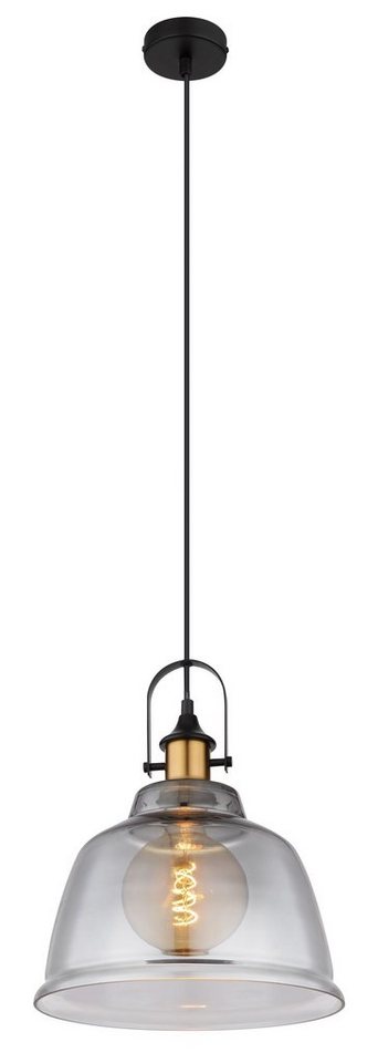 GLOBO LIGHTING Hängeleuchte Hängeleuchte Esszimmer Hängelampe Pendelleuchte Küche Rauchglas von GLOBO LIGHTING