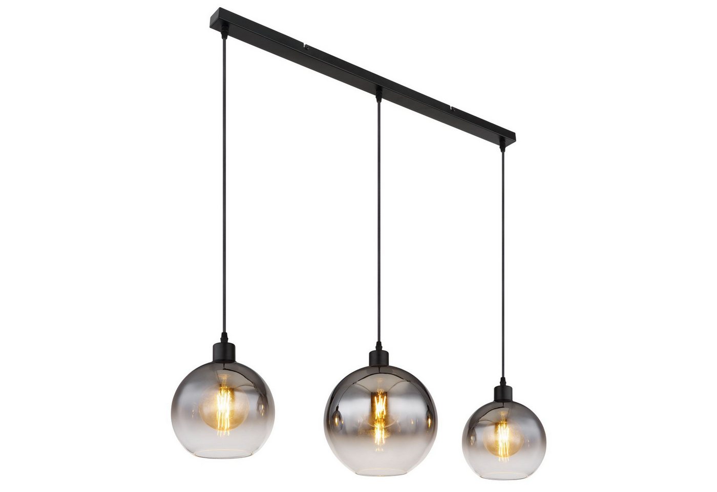 GLOBO LIGHTING Hängeleuchte Hängeleuchte Esszimmer Hängelampe Rauchglas Pendelleuchte Wohnzimmer GLOBO LIGHTING Hängeleuchte Hängeleuchte Esszimmer Hängelampe Rauchglas Pendelleuchte Wohnzimmer von GLOBO LIGHTING