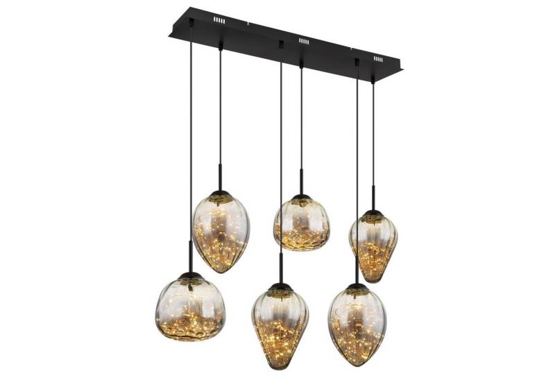 GLOBO LIGHTING Hängeleuchte Hängeleuchte Esszimmer LED Hängelampe Esstisch Wohnzimmer Glas von GLOBO LIGHTING