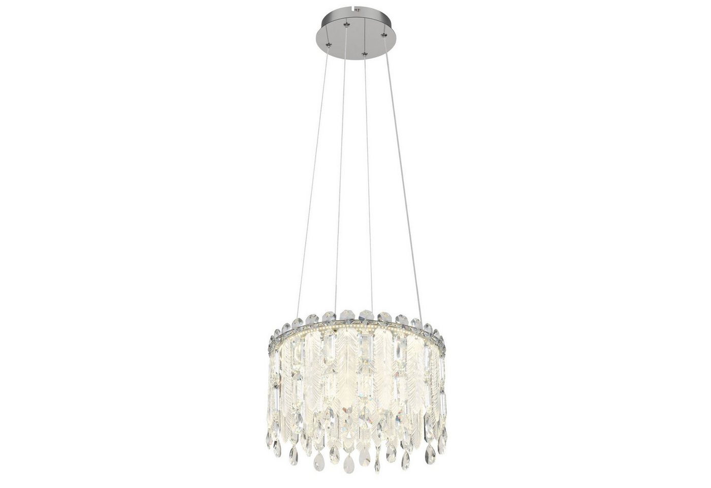 GLOBO LIGHTING Hängeleuchte Hängeleuchte Esszimmer LED Kristall Hängelampe dimmbar Fernbedienung von GLOBO LIGHTING