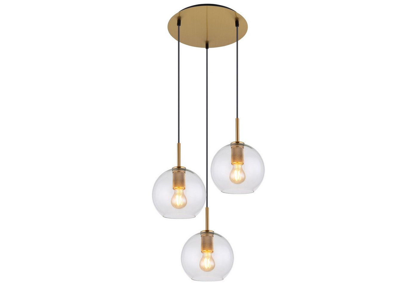 GLOBO LIGHTING Hängeleuchte Hängeleuchte Esszimmer Messing Hängelampe Wohnzimmer Glaskugel GLOBO LIGHTING Hängeleuchte Hängeleuchte Esszimmer Messing Hängelampe Wohnzimmer Glaskugel von GLOBO LIGHTING