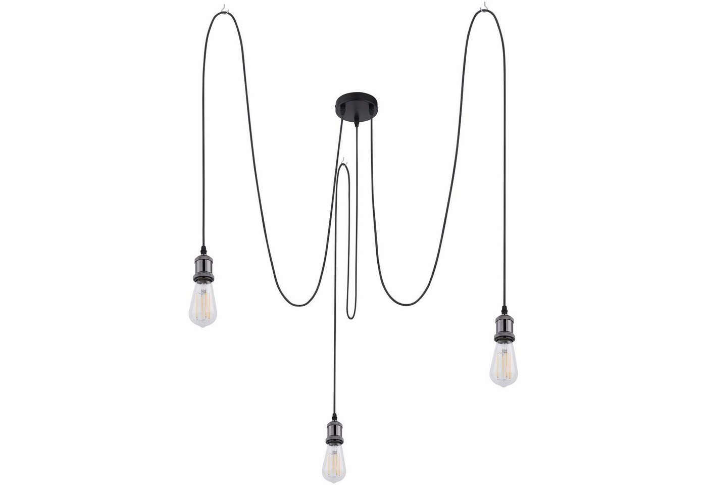 GLOBO LIGHTING Hängeleuchte Hängeleuchte Esszimmer Pendelleuchte Wohnzimmer Hängelampe schwarz, modern, industrial, ohne Leuchtmittel, Lichtfarbe ist abhängig vom Leuchtmittel, Pendellampe GLOBO LIGHTING Hängeleuchte Hängeleuchte Esszimmer Pendelleuchte Wohnzimmer Hängelampe schwarz, modern, industrial, ohne Leuchtmittel, Lichtfarbe ist abhängig vom Leuchtmittel, Pendellampe von GLOBO LIGHTING