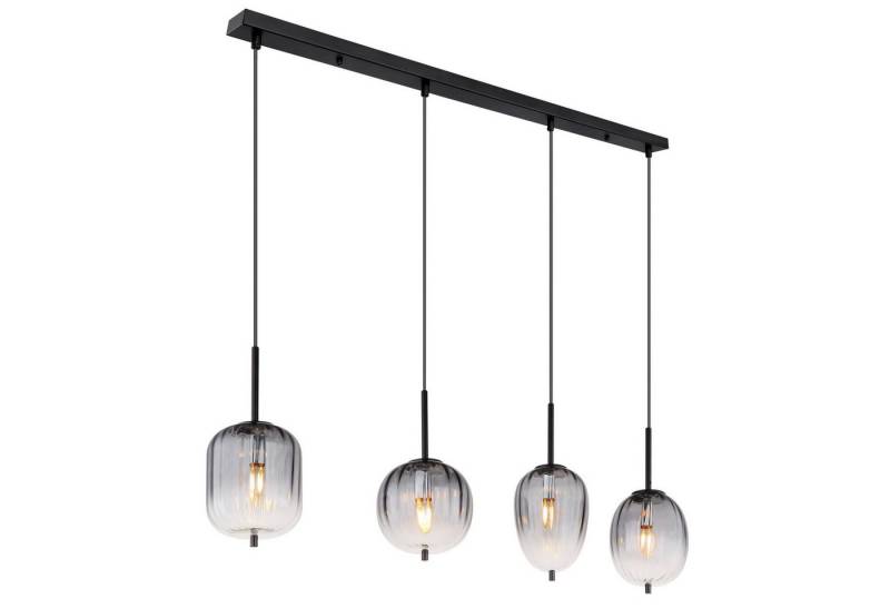 GLOBO LIGHTING Hängeleuchte Hängeleuchte Esszimmer Rauch Glas Hängelampe Wohnzimmer 4-flammig von GLOBO LIGHTING