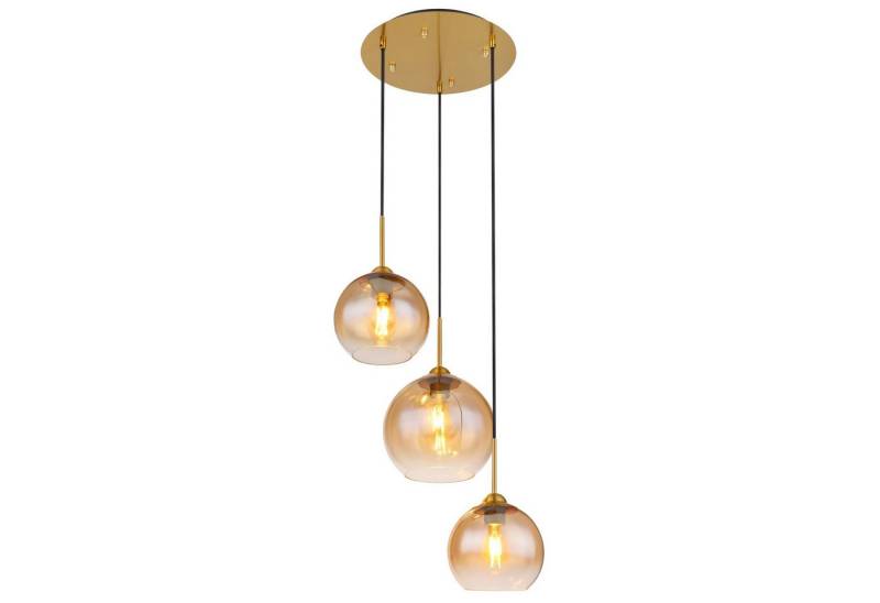 GLOBO LIGHTING Hängeleuchte Hängeleuchte Wohnzimmer Messing Küchenlampe Hängelampe Esszimmer von GLOBO LIGHTING