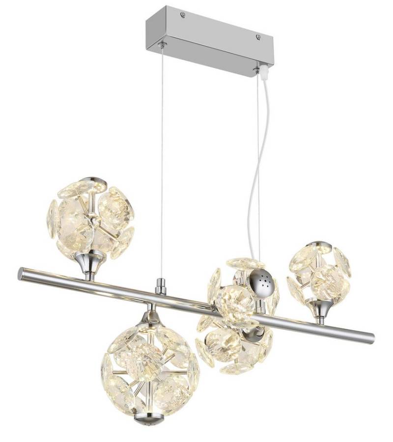 GLOBO LIGHTING Hängeleuchte VIRINA, LED fest integriert, Warmweiß, Hängelampe Esszimmer-Leuchte Esstischleuchte Wohnzimmer von GLOBO LIGHTING