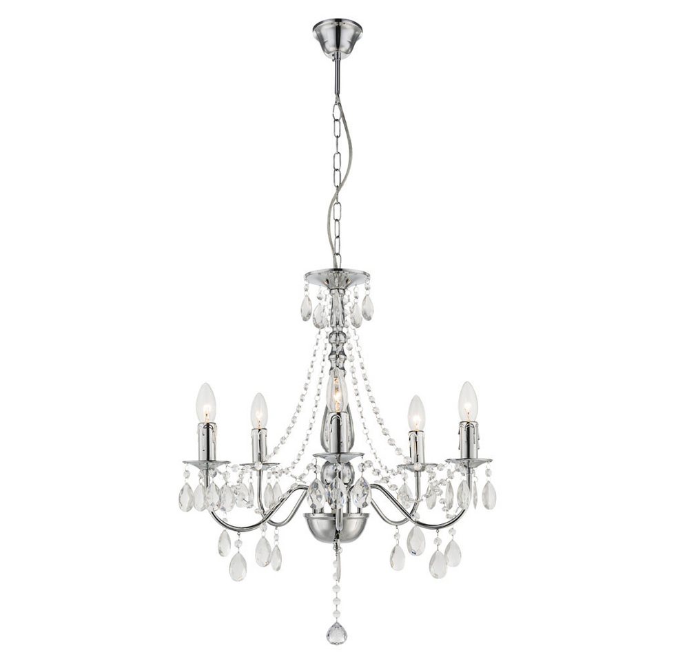 GLOBO LIGHTING Kronleuchter, Leuchtmittel nicht inklusive, Kronleuchter Hänge Leuchte Beleuchtung Acryl Kristalle Dekor klar von GLOBO LIGHTING