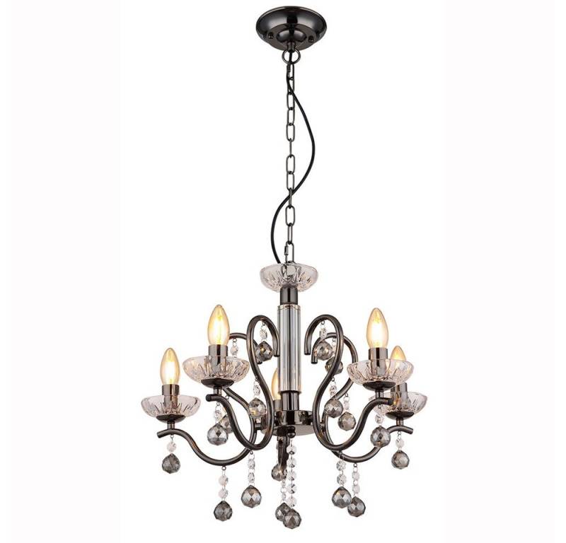 GLOBO LIGHTING Kronleuchter, Leuchtmittel nicht inklusive, Kronleuchter Pendellampe Hängelampe Deckenlampe Schwarz Glaskristalle GLOBO LIGHTING Kronleuchter, Leuchtmittel nicht inklusive, Kronleuchter Pendellampe Hängelampe Deckenlampe Schwarz Glaskristalle von GLOBO LIGHTING