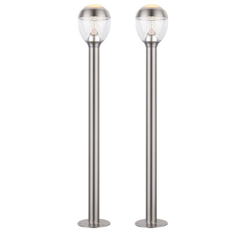 GLOBO LIGHTING LED Außen-Stehlampe, LED-Leuchtmittel fest verbaut, Warmweiß, LED Außenleuchte Stehlampe Standleuchte Edelstahl Sockelleuchte 2x GLOBO LIGHTING LED Außen-Stehlampe, LED-Leuchtmittel fest verbaut, Warmweiß, LED Außenleuchte Stehlampe Standleuchte Edelstahl Sockelleuchte 2x von GLOBO LIGHTING