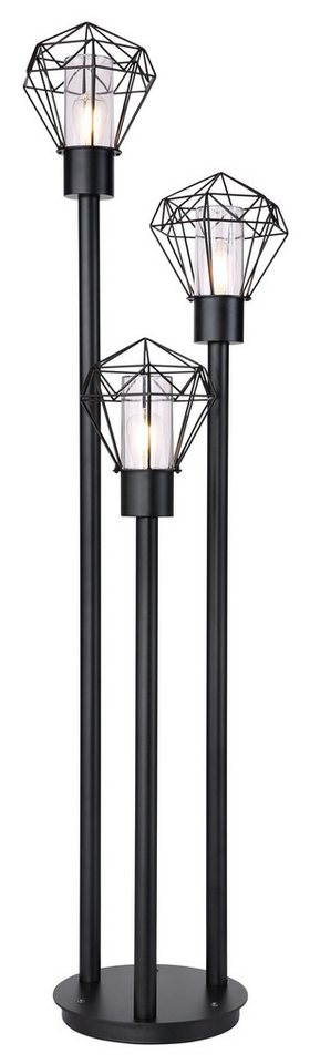 GLOBO LIGHTING LED Außen-Stehlampe GLOBO Lighting Außenleuchte HORACE LBH 44.20x44.50x170 cm schwarz von GLOBO LIGHTING