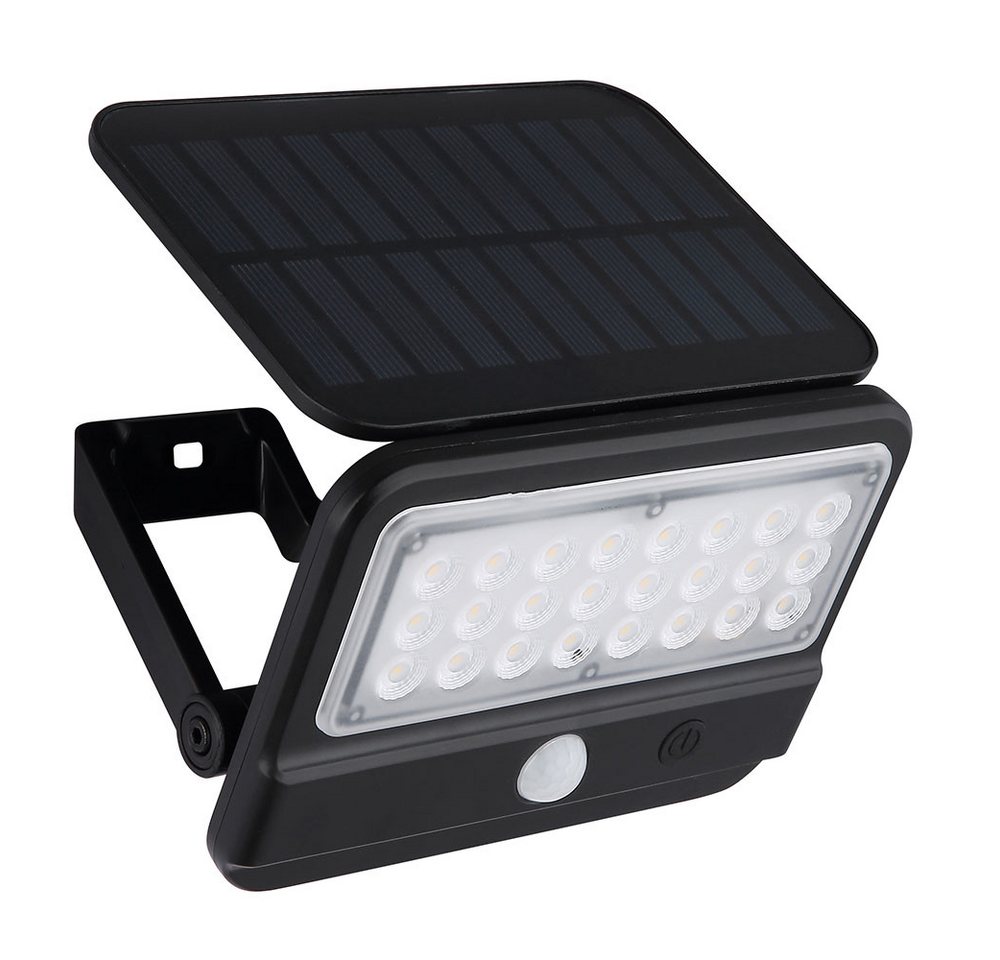 GLOBO LIGHTING LED Außen-Wandleuchte, LED-Leuchtmittel fest verbaut, Neutralweiß, Außenwandleuchte Solarlampe Gartenlampe Bewegungsmelder LED von GLOBO LIGHTING