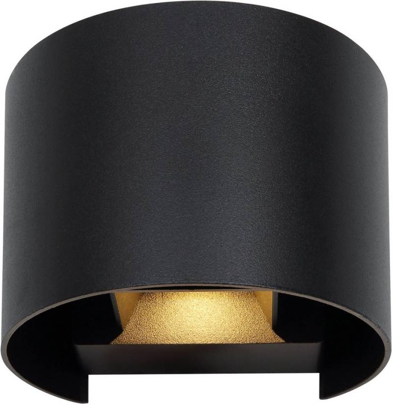 GLOBO LIGHTING LED Außen-Wandleuchte VERONIKA, LED fest integriert, Warmweiß, Außenlampe/Lichtschein: auf- und abwärts/ IP54/3000K von GLOBO LIGHTING