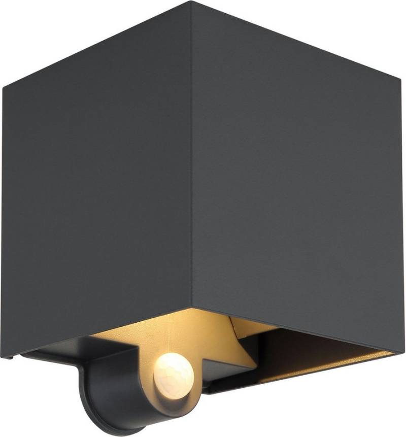GLOBO LIGHTING LED Außen-Wandleuchte VERONIKA, LED fest integriert, Warmweiß, Außenlampe/verstellbare Lichtkegel/ IP54/3000K/Sensor von GLOBO LIGHTING