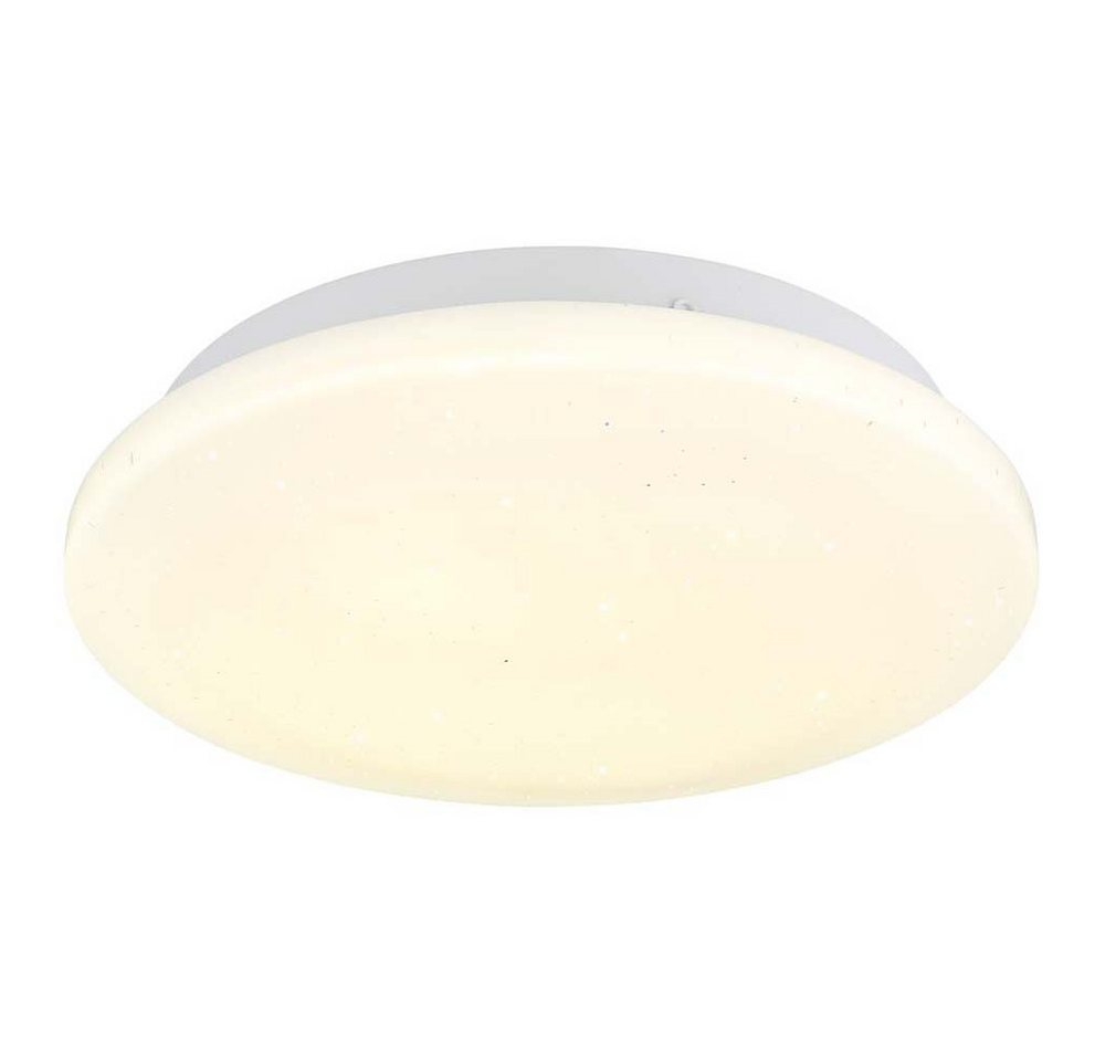 GLOBO LIGHTING LED Deckenleuchte, LED-Leuchtmittel fest verbaut, Deckenlampe Deckenleuchte Wohnzimmerlampe Flurleuchte Metall opal von GLOBO LIGHTING