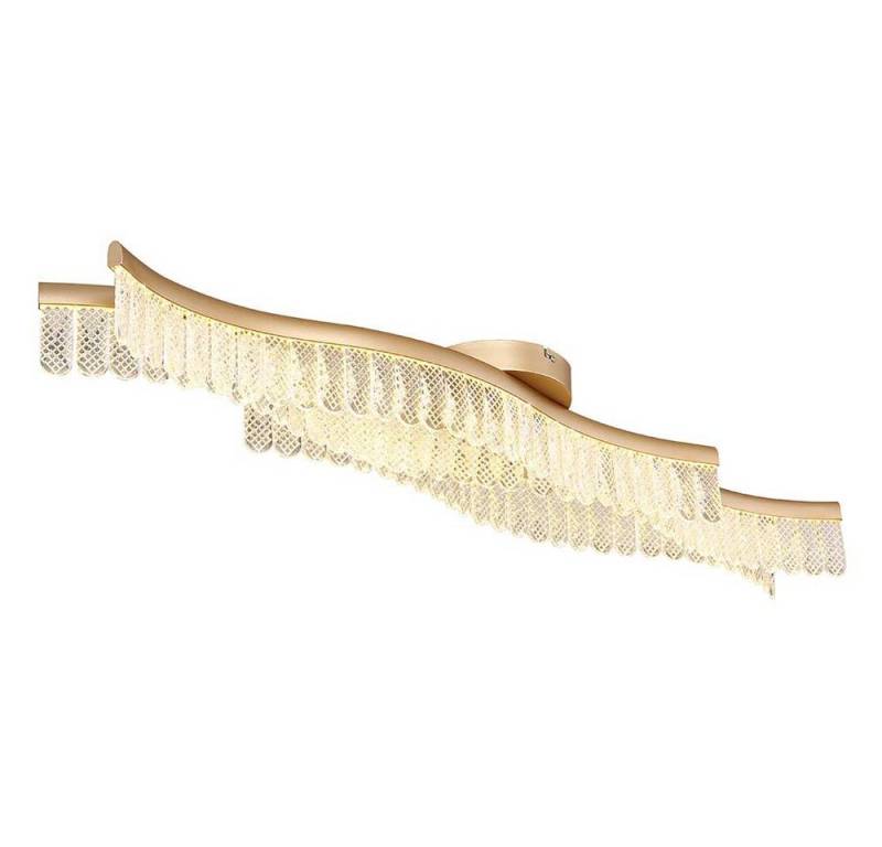 GLOBO LIGHTING LED Deckenleuchte, LED-Leuchtmittel fest verbaut, Warmweiß, Deckenlampe Deckenleuchte Kristalllampe LED Wohnzimmerlampe von GLOBO LIGHTING