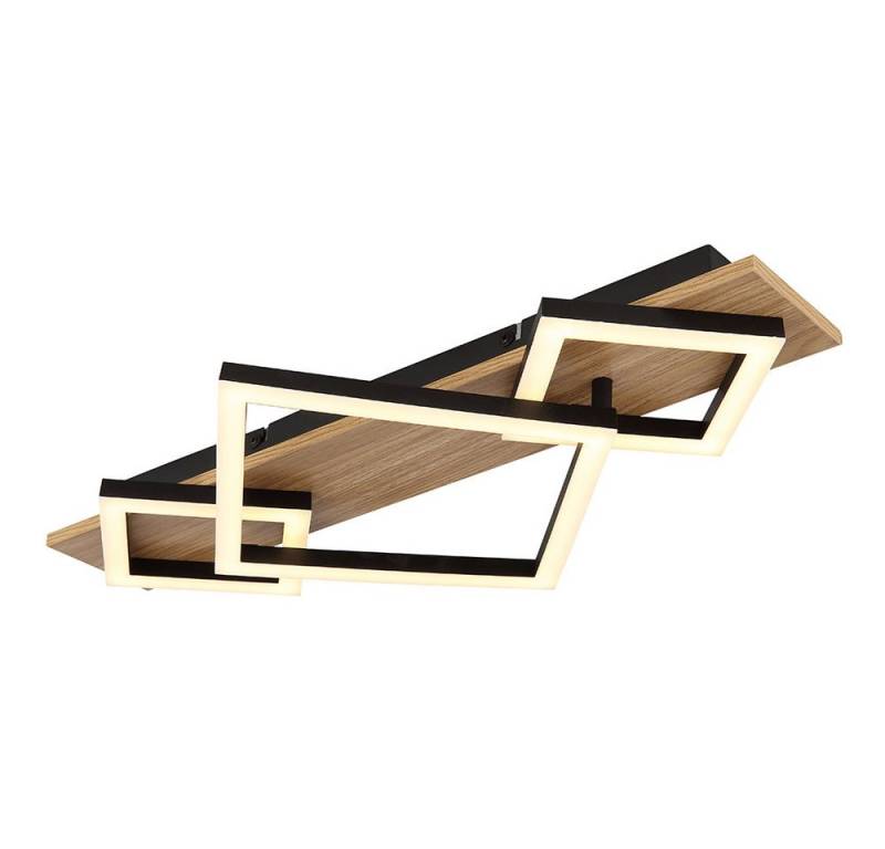 GLOBO LIGHTING LED Deckenleuchte, LED-Leuchtmittel fest verbaut, Warmweiß, Deckenleuchte Designleuchte Wohnzimmerlampe LED Holz natur von GLOBO LIGHTING