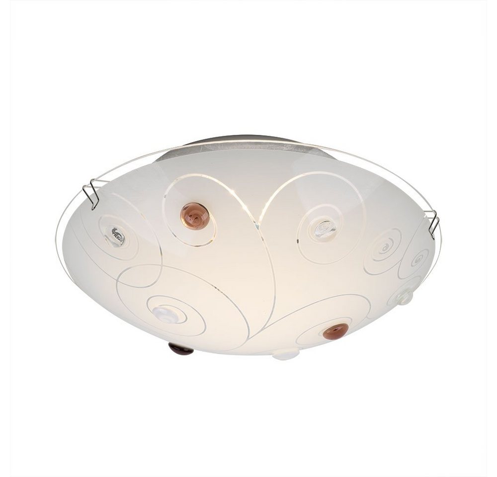 GLOBO LIGHTING LED Deckenleuchte, LED-Leuchtmittel fest verbaut, Warmweiß, Deckenleuchte Glasschirm Deckenlampe 1-Flammig Wohnzimmer GLOBO LIGHTING LED Deckenleuchte, LED-Leuchtmittel fest verbaut, Warmweiß, Deckenleuchte Glasschirm Deckenlampe 1-Flammig Wohnzimmer von GLOBO LIGHTING