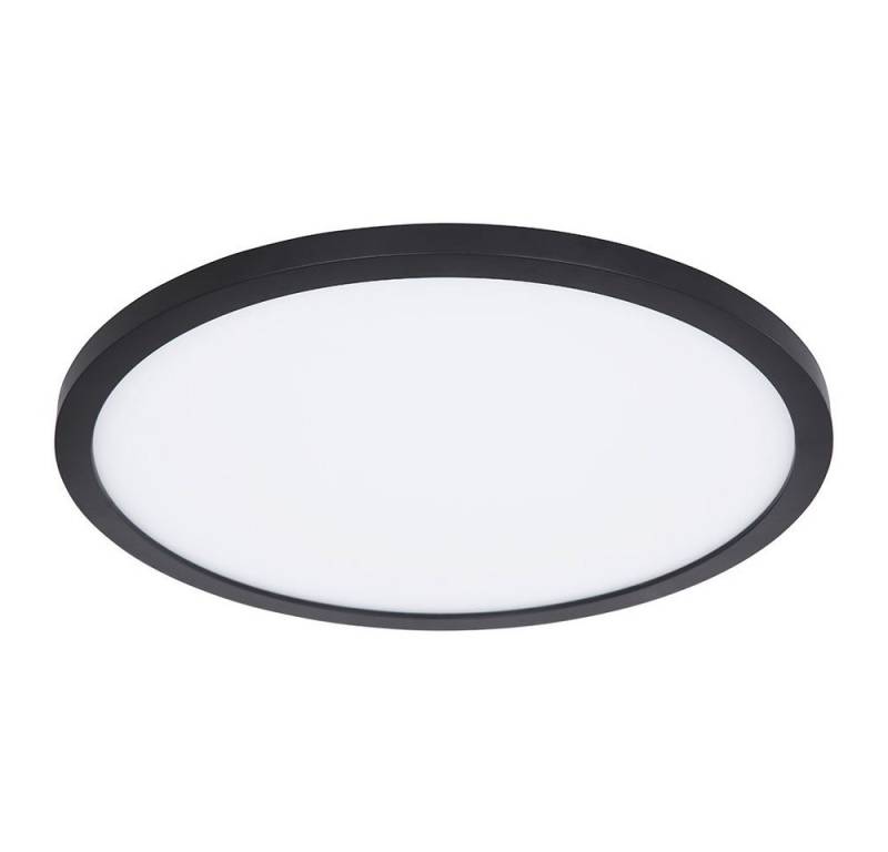 GLOBO LIGHTING LED Deckenleuchte, LED-Leuchtmittel fest verbaut, Warmweiß, LED Deckenlampe schwarz Badezimmer dimmbar Wohnzimmerlampe Backlight von GLOBO LIGHTING