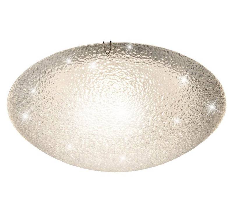 GLOBO LIGHTING LED Deckenleuchte, LED-Leuchtmittel fest verbaut, Warmweiß, LED Deckenleuchte Modern Wohnzimmerlampe Glas klar von GLOBO LIGHTING