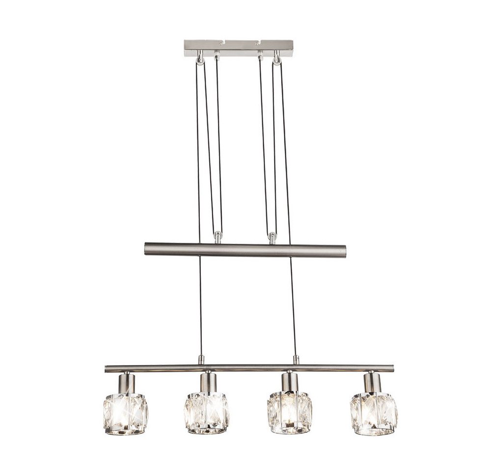 GLOBO LIGHTING LED Deckenleuchte, Leuchtmittel inklusive, LED Hängeleuchte höhenverstellbar Pendellampe Nickel matt Glas L160 cm GLOBO LIGHTING LED Deckenleuchte, Leuchtmittel inklusive, LED Hängeleuchte höhenverstellbar Pendellampe Nickel matt Glas L160 cm von GLOBO LIGHTING