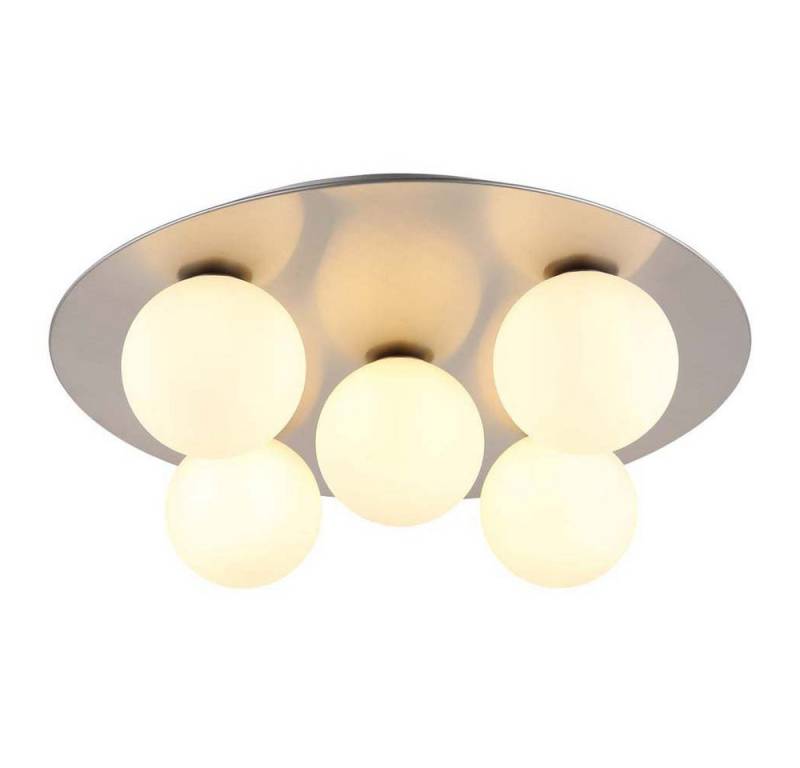 GLOBO LIGHTING LED Deckenleuchte, Leuchtmittel inklusive, Warmweiß, Deckenlampe Wohnzimmerleuchte Deckenleuchte LED Glaskugeln 5 Flammig D von GLOBO LIGHTING