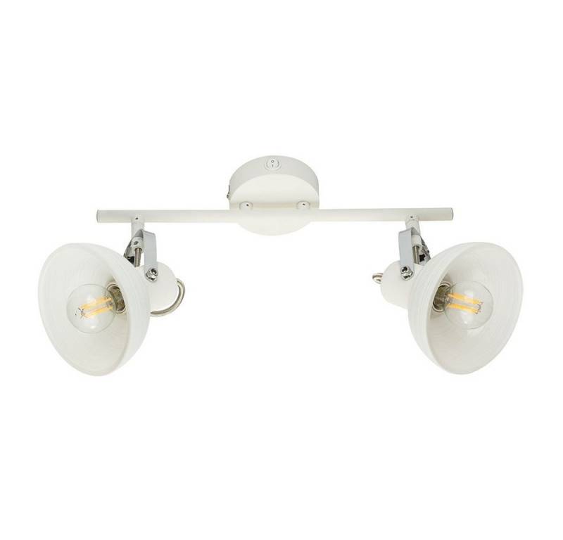 GLOBO LIGHTING LED Deckenleuchte, Leuchtmittel inklusive, Warmweiß, Deckenleuchte Spotlampe Wandleuchte LED 2-Flammig Glas Chrom Schalter von GLOBO LIGHTING