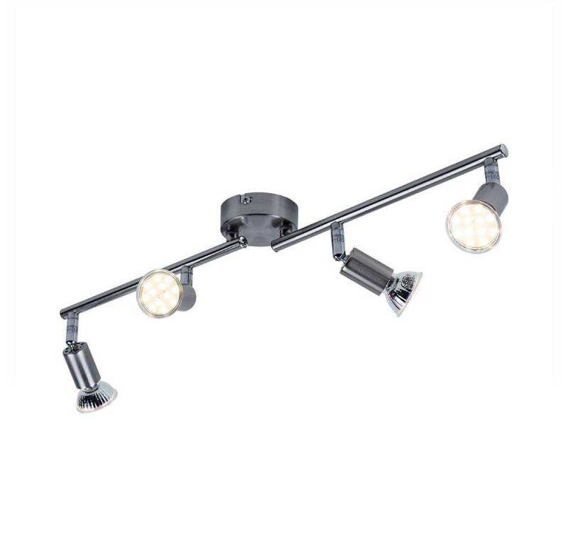 GLOBO LIGHTING LED Deckenleuchte, LED-Leuchtmittel fest verbaut, Warmweiß, Spotleiste LED Deckenleuchte Wohnzimmer Deckenlampe 4 flammig von GLOBO LIGHTING