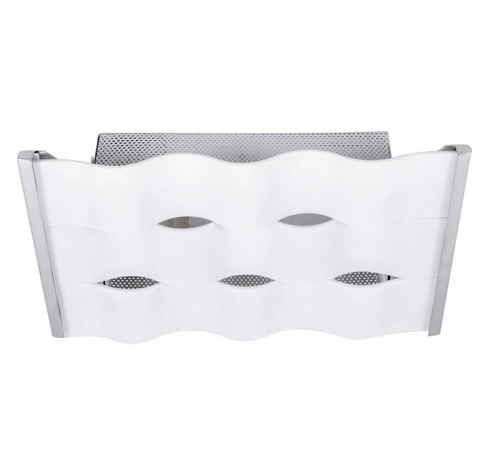 GLOBO LIGHTING LED Deckenleuchte, Leuchtmittel nicht inklusive, Deckenlampe Deckenleuchte Küchenlampe Glas opal Flurlampe verchromt von GLOBO LIGHTING