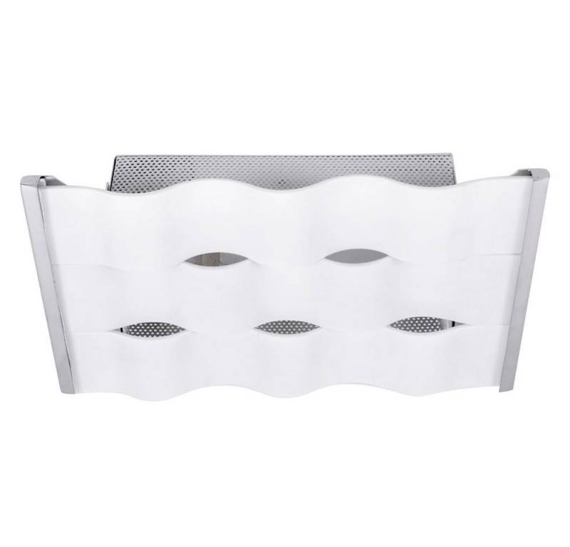 GLOBO LIGHTING LED Deckenleuchte, Leuchtmittel nicht inklusive, Deckenlampe Deckenleuchte Küchenlampe Glas opal Flurlampe verchromt von GLOBO LIGHTING