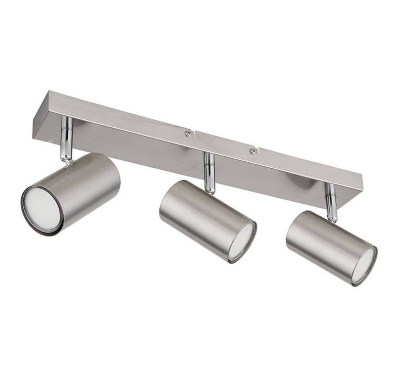 GLOBO LIGHTING Deckenspot, Leuchtmittel nicht inklusive, Deckenlampe silber Deckenstrahler 3 Flammig Deckenleuchte GU10 von GLOBO LIGHTING