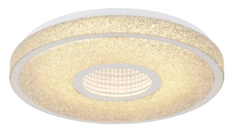 GLOBO LIGHTING LED Deckenleuchte ASTANIA, Memoryfunktion, LED fest integriert, Warmweiß, Deckenlampe/rund/Wohnzimmer/Schlafzimmer/elegant von GLOBO LIGHTING
