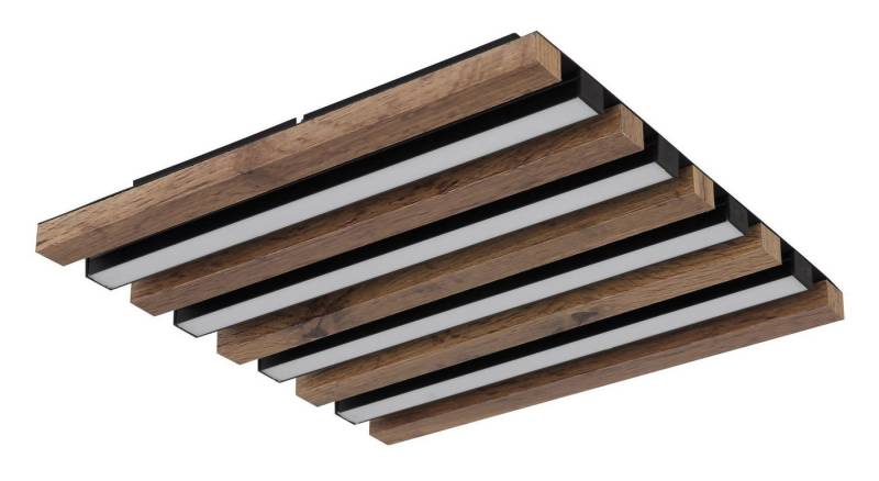 GLOBO LIGHTING LED Deckenleuchte HAYDEN, Dimmfunktion, Memoryfunktion, Nachtlichtfunktion, Timerfunktion, mehrere Helligkeitsstufen, LED fest integriert, warmweiß - kaltweiß, CCT-Funktion, Akustik-Panel-Look von GLOBO LIGHTING