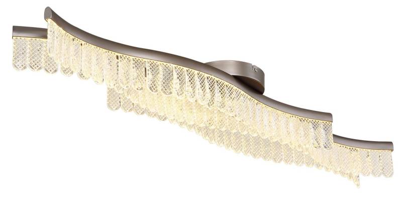 GLOBO LIGHTING LED Deckenleuchte JULIET, LED fest integriert, Warmweiß, Deckenlampe/Graphit/3200K/Wohnzimmer/Schlafzimmer/Flur von GLOBO LIGHTING