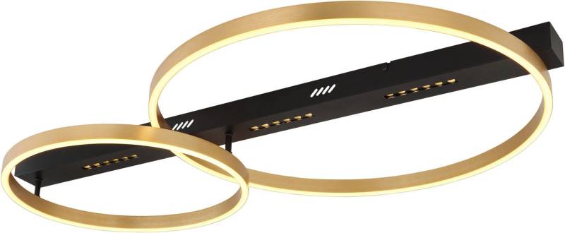GLOBO LIGHTING LED Deckenleuchte LUFFY, Memoryfunktion, LED fest integriert, Warmweiß, Deckenlampe/LxBxH: 930x585x102mm/Wohnzimmer/Schlafzimmer/modern von GLOBO LIGHTING
