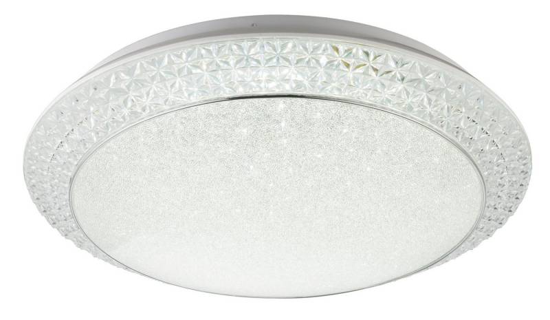 GLOBO LIGHTING LED Deckenleuchte RONJA, Dimmfunktion, Fernbedienung, Infrarot inkl., Memoryfunktion, Nachtlichtfunktion, mehrere Helligkeitsstufen, LED fest integriert, Deckenlampe/rund/Wohnzimmer/Schlafzimmer/elegant von GLOBO LIGHTING