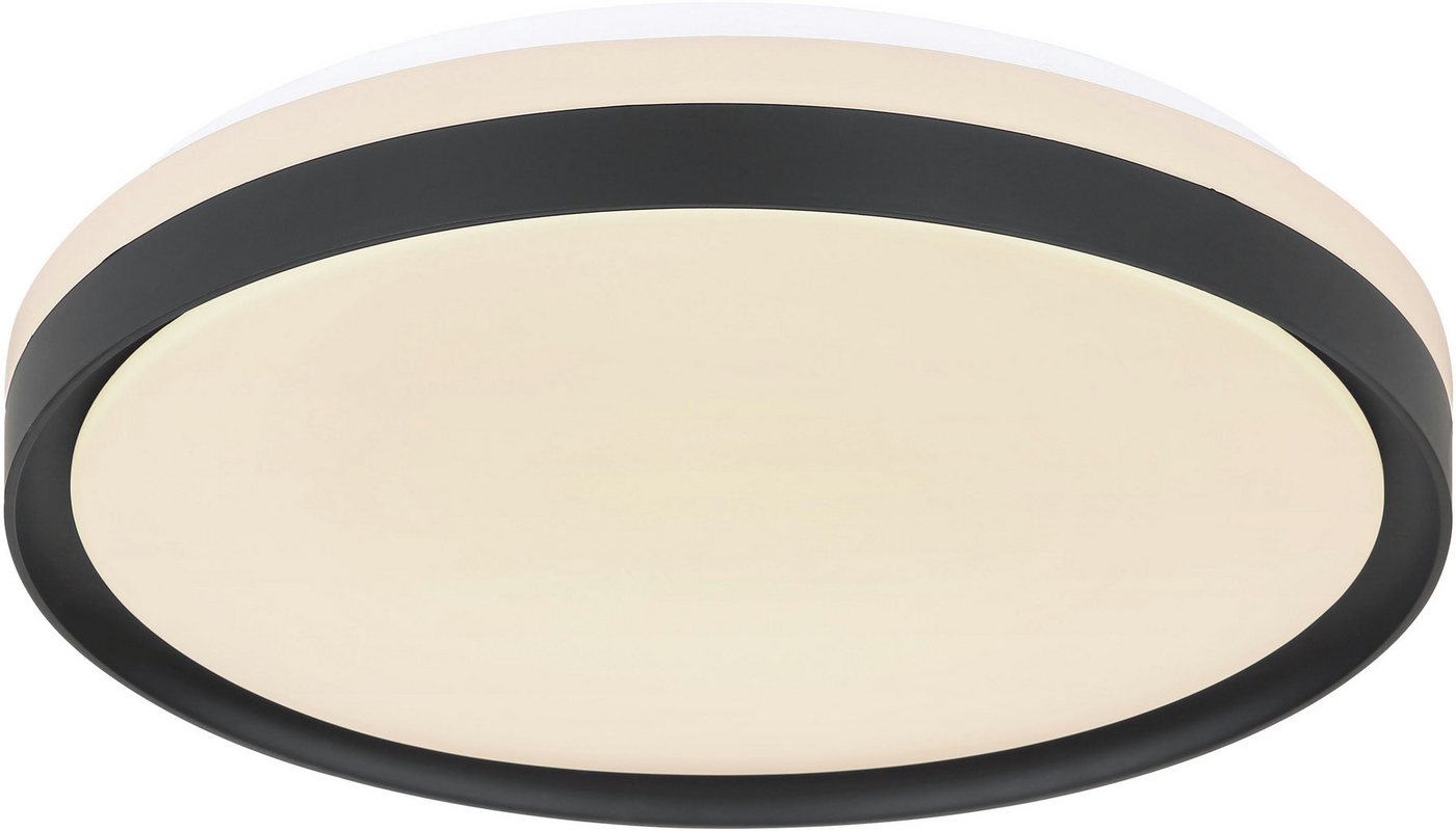 GLOBO LIGHTING LED Deckenleuchte SONNY, Dimmfunktion, Fernbedienung, Infrarot inkl., Memoryfunktion, Nachtlichtfunktion, mehrere Helligkeitsstufen, LED fest integriert, Deckenlampe/rund/Wohnzimmer/Schlafzimmer/modern von GLOBO LIGHTING